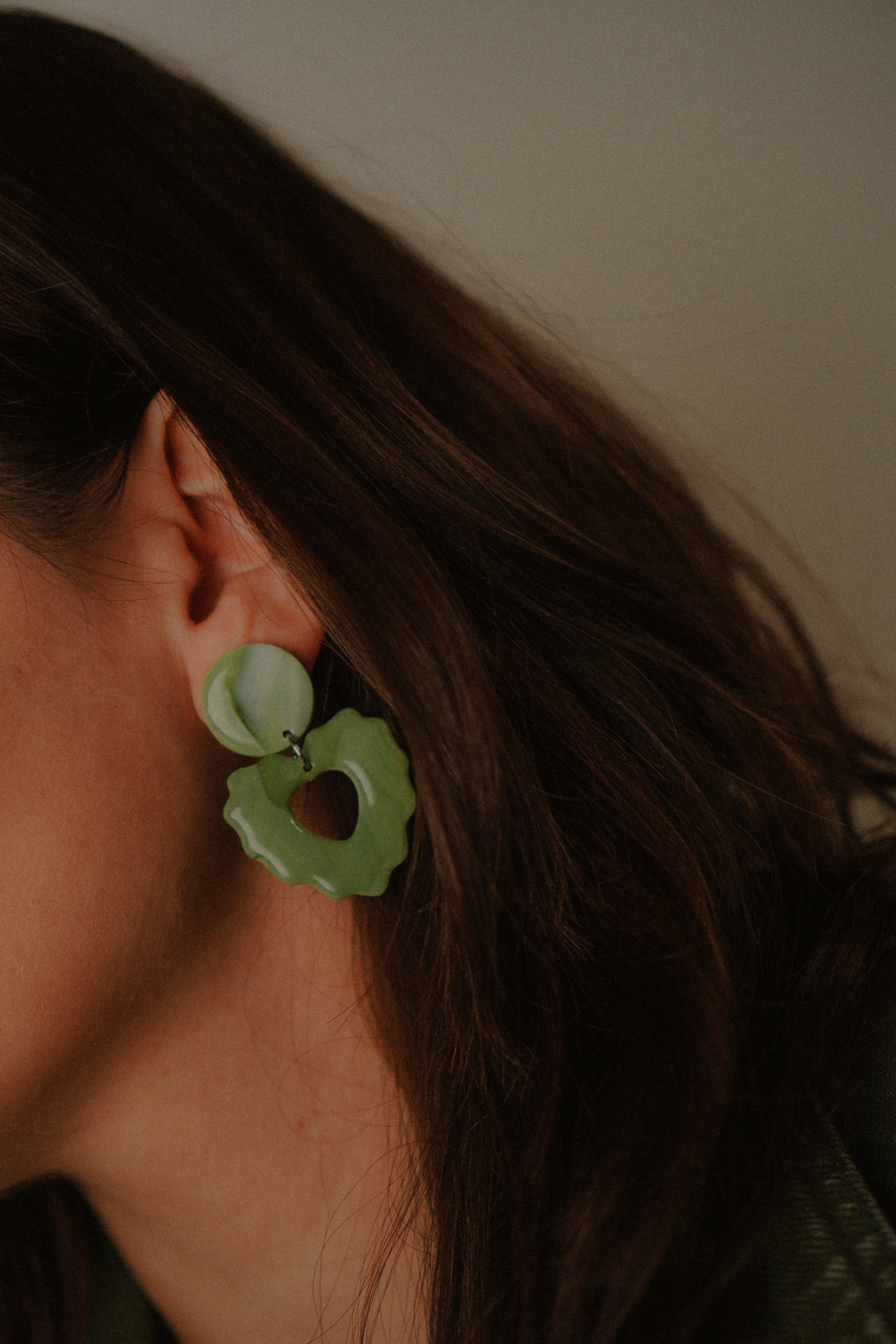 Kolczyki BAMBI GREEN